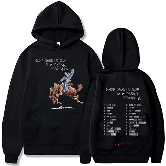 Bad Bunny's Album: Nobody Knows What Will Happen Tomorrow. Sweatshirt