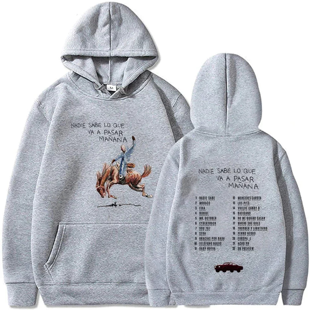Álbum do Bad Bunny: Ninguém Sabe o Que Acontecerá Amanhã. Moletom