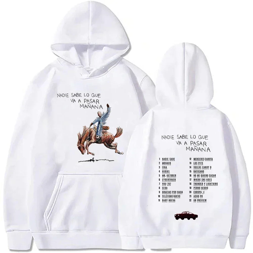Álbum do Bad Bunny: Ninguém Sabe o Que Acontecerá Amanhã. Moletom