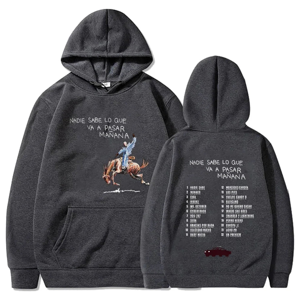 Álbum do Bad Bunny: Ninguém Sabe o Que Acontecerá Amanhã. Moletom