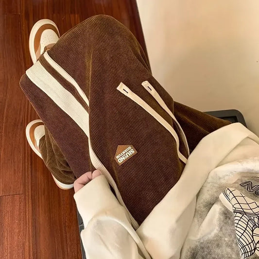 Calças largas vintage masculinas