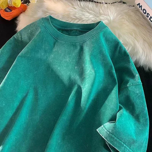 Camiseta larga grande Y2K, unissex, camisetas vintage, streetwear