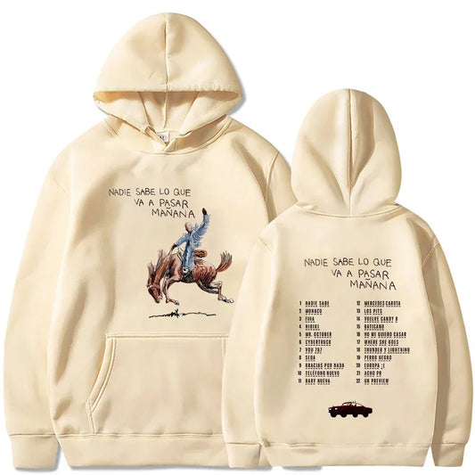 Bad Bunny's Album: Nobody Knows What Will Happen Tomorrow. Sweatshirt