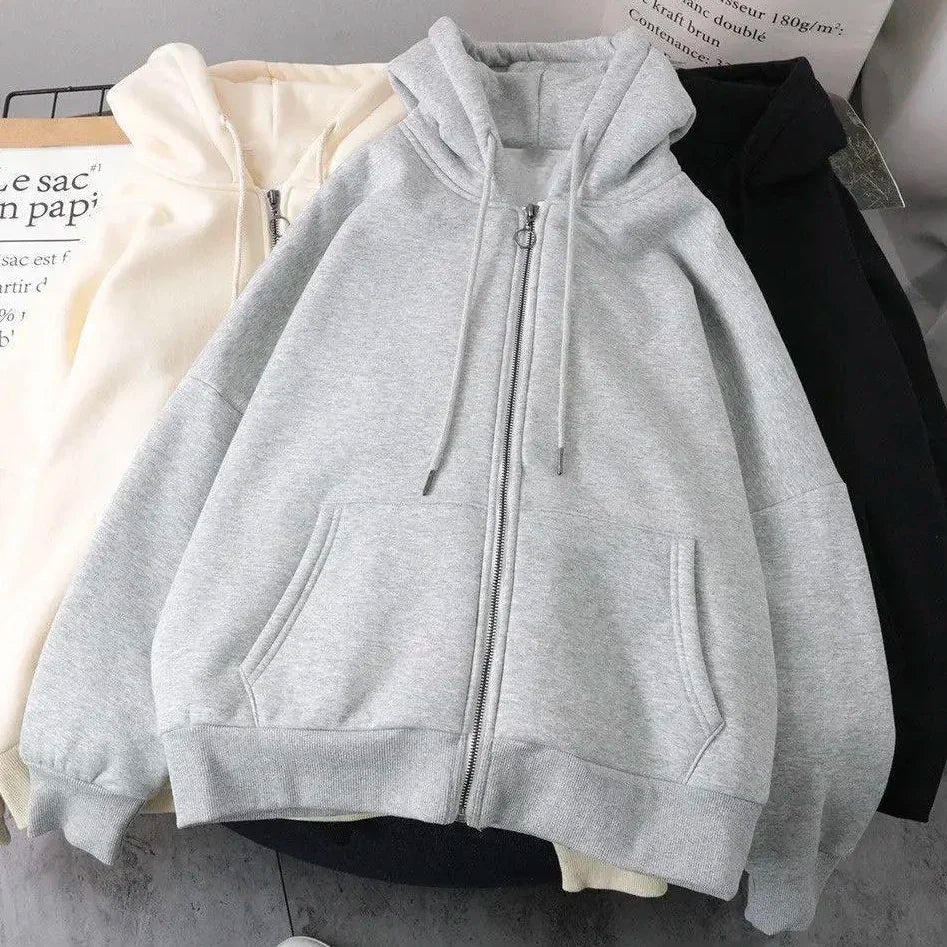 American Style Women's Quilted Fleece Zip-Up Hoodie