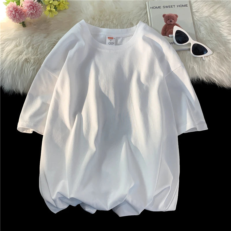 Men's Oversized Cotton T-Shirt – Loose Fit Streetwear
