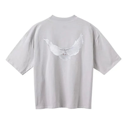Yeezy Kanye Cross-Border Collaboration Loose Fit Short-Sleeved T-Shirt