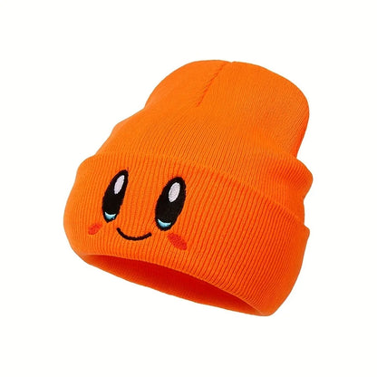 Big Eye Embroidered Beanie – Warm & Cute