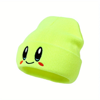 Big Eye Embroidered Beanie – Warm & Cute