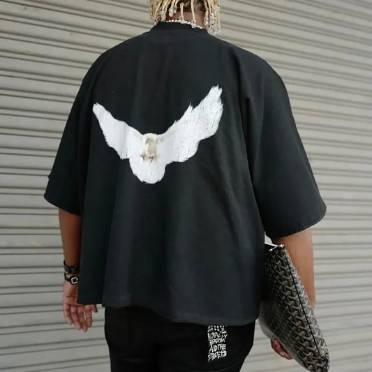 Yeezy Kanye Cross-Border Collaboration Loose Fit Short-Sleeved T-Shirt