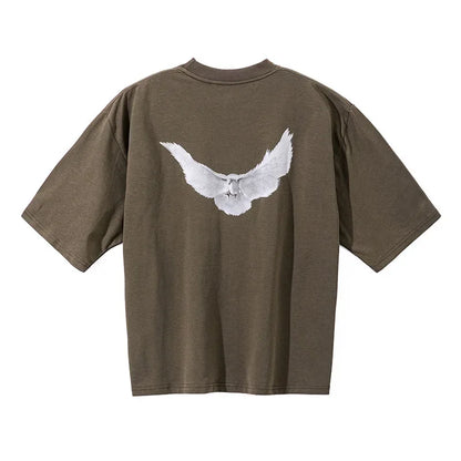 Yeezy Kanye Cross-Border Collaboration Loose Fit Short-Sleeved T-Shirt