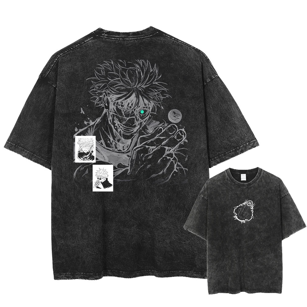 Gojo Satoru Jujutsu Kaisen Oversized Cotton T-Shirt – Short Sleeve