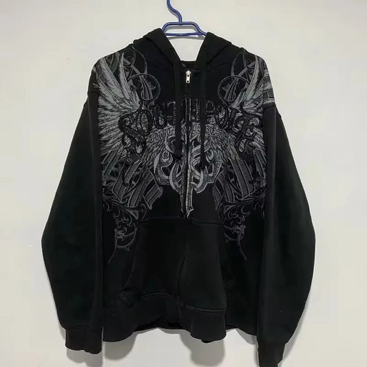 American Style Women's Quilted Fleece Zip-Up Hoodie