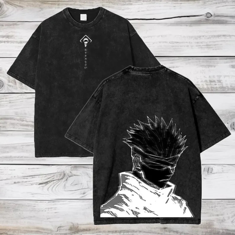 Gojo Satoru Jujutsu Kaisen Oversized Cotton T-Shirt – Short Sleeve