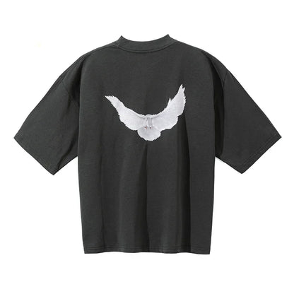 Yeezy Kanye Cross-Border Collaboration Loose Fit Short-Sleeved T-Shirt