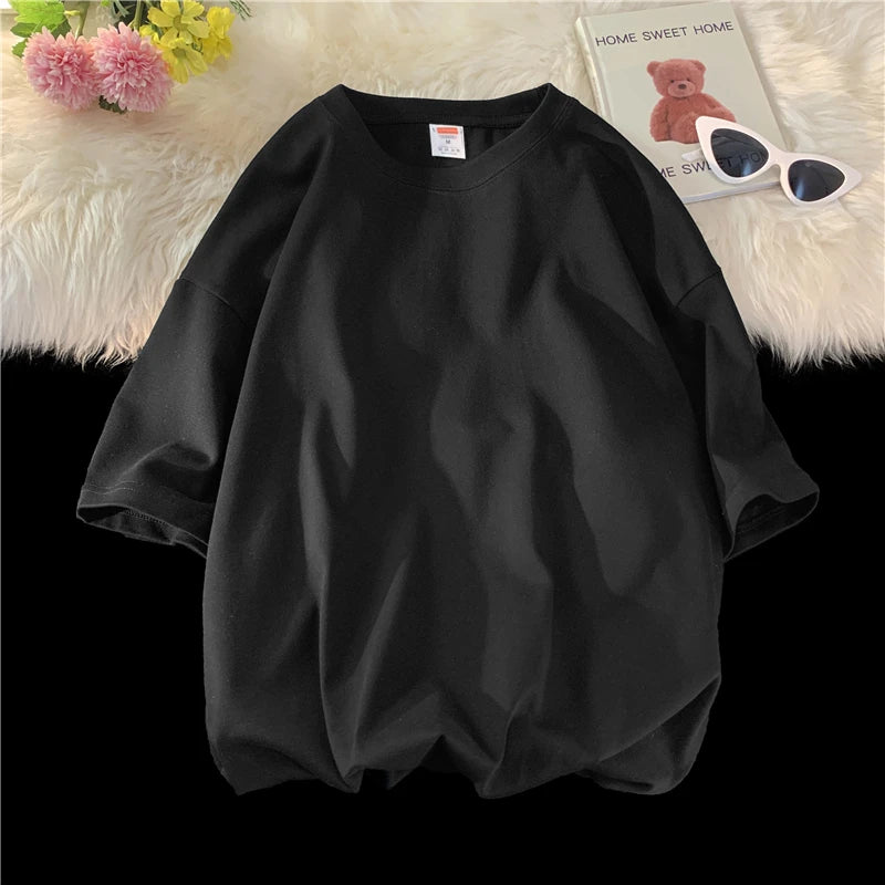 Men's Oversized Cotton T-Shirt – Loose Fit Streetwear
