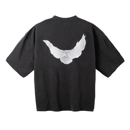 Yeezy Kanye Cross-Border Collaboration Loose Fit Short-Sleeved T-Shirt