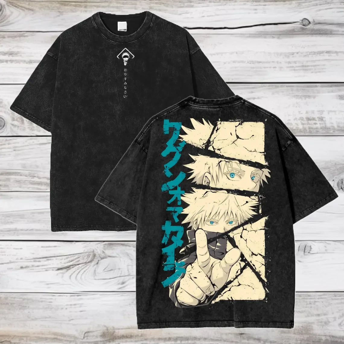 Gojo Satoru Jujutsu Kaisen Oversized Cotton T-Shirt – Short Sleeve