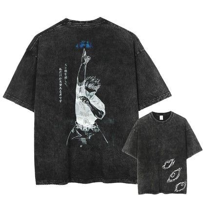 Gojo Satoru Jujutsu Kaisen Oversized Cotton T-Shirt – Short Sleeve
