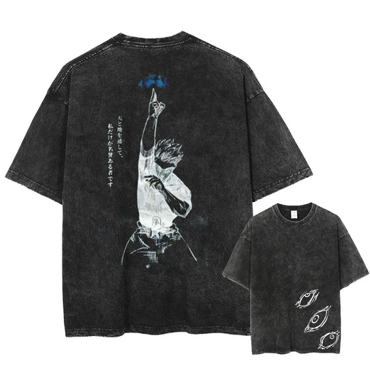 Gojo Satoru Jujutsu Kaisen Oversized Cotton T-Shirt – Short Sleeve